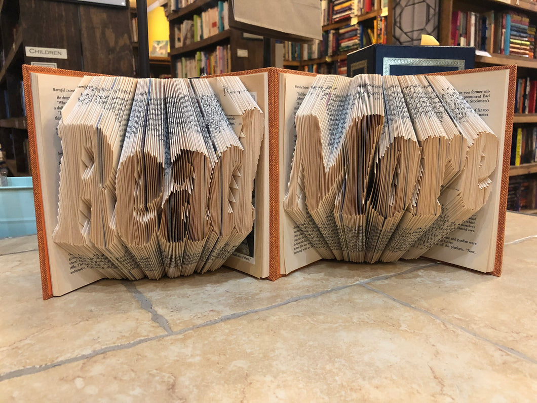 Custom Folded Book Art